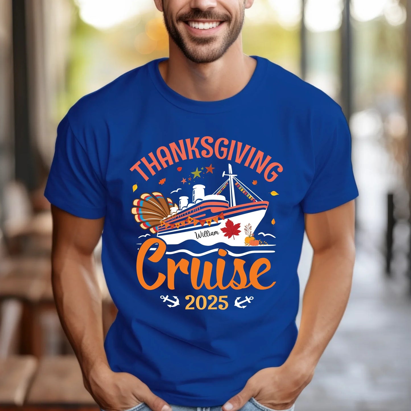 Personalized Thanksgiving Cruise 2025 Shirt – Custom Name Tee Hoodie, Sweatshirt | InkThreadWorks.com (Image 5)