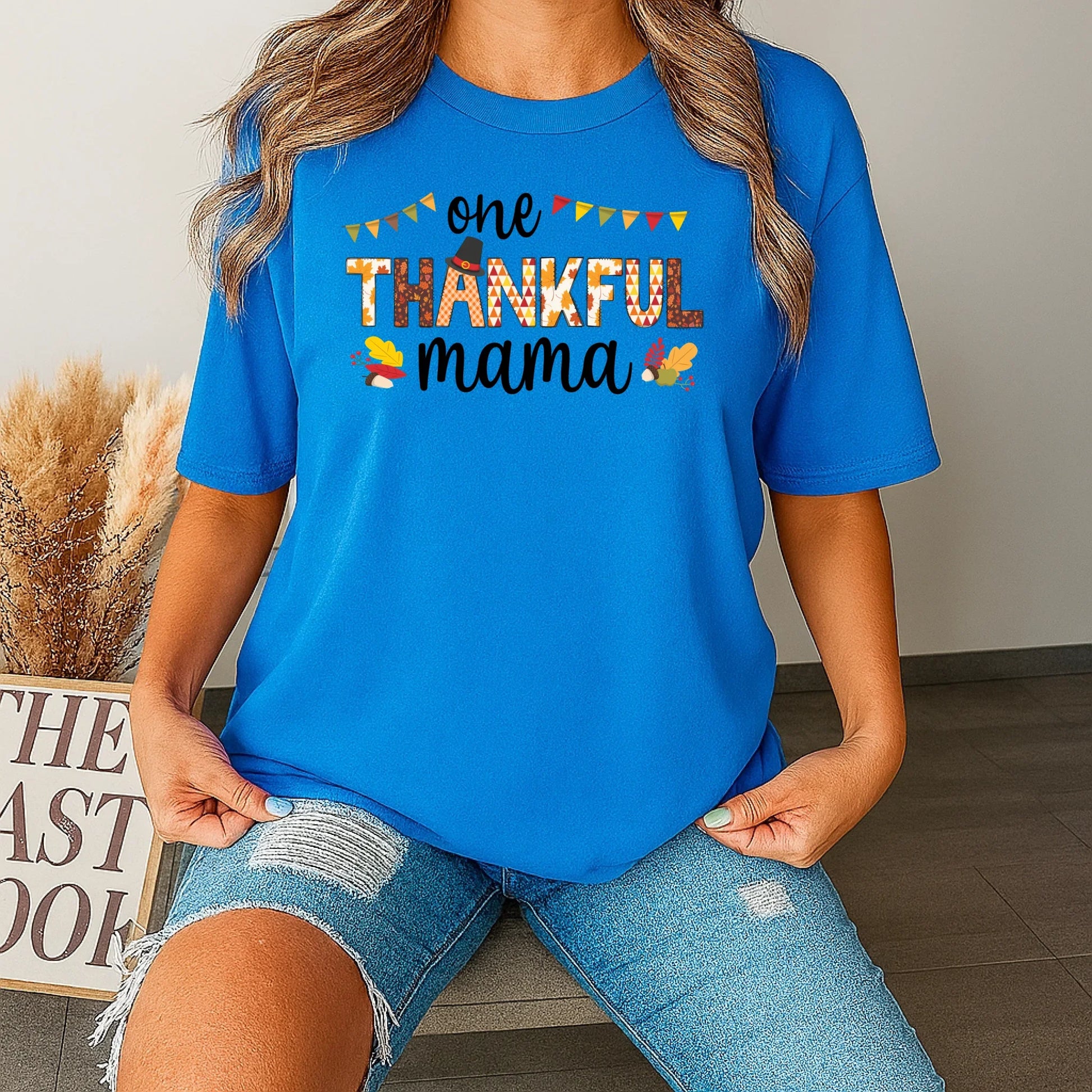 One Thankful Mama Personalized Thanksgiving Shirt – Custom Family Turkey Names Tee Hoodie, Sweatshirt (Image 4)