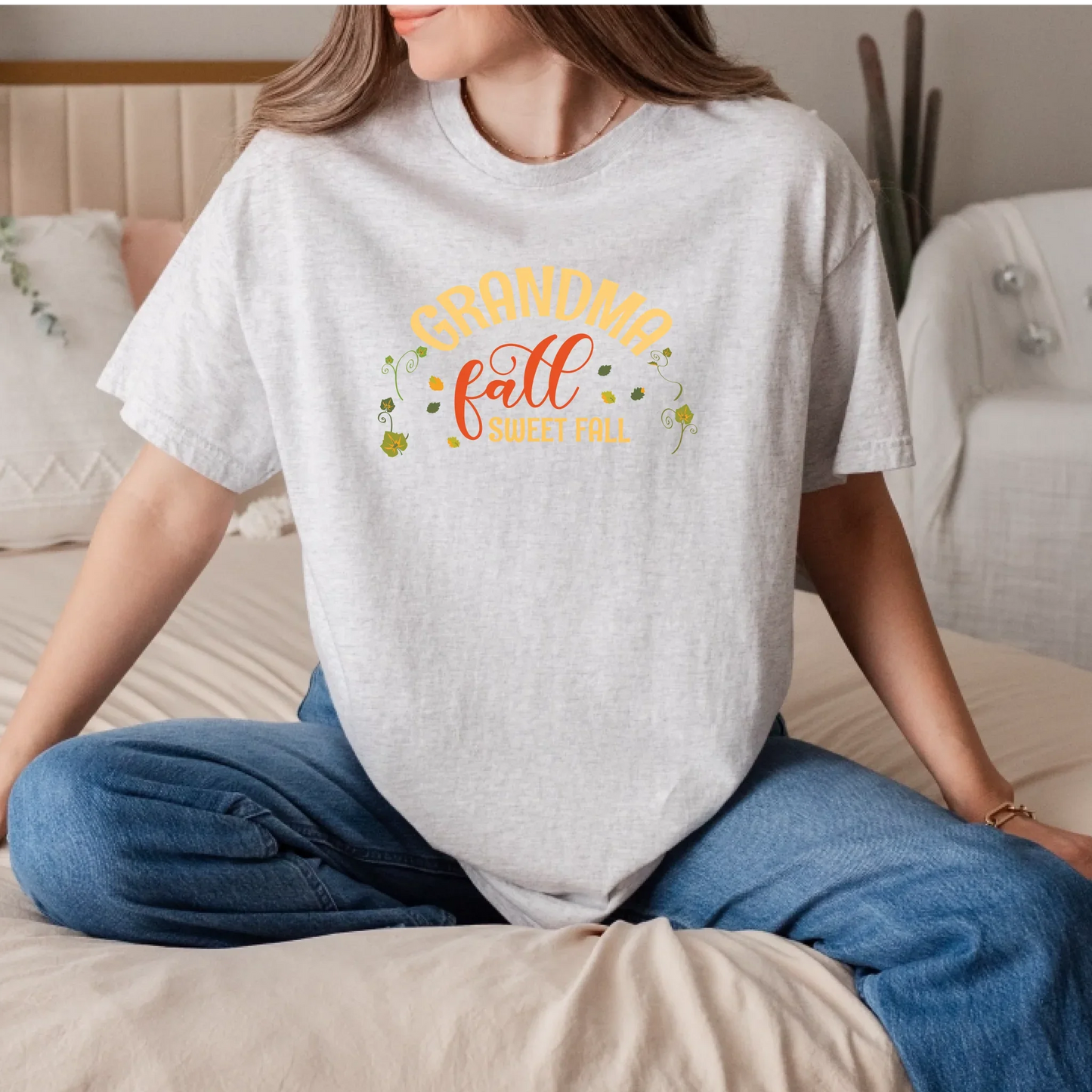 Personalized Mama/Grandma/Mimi Fall Shirt – Custom Family Names Pumpkin Tee Hoodie, Sweatshirt | InkThreadWorks.com (Image 4)