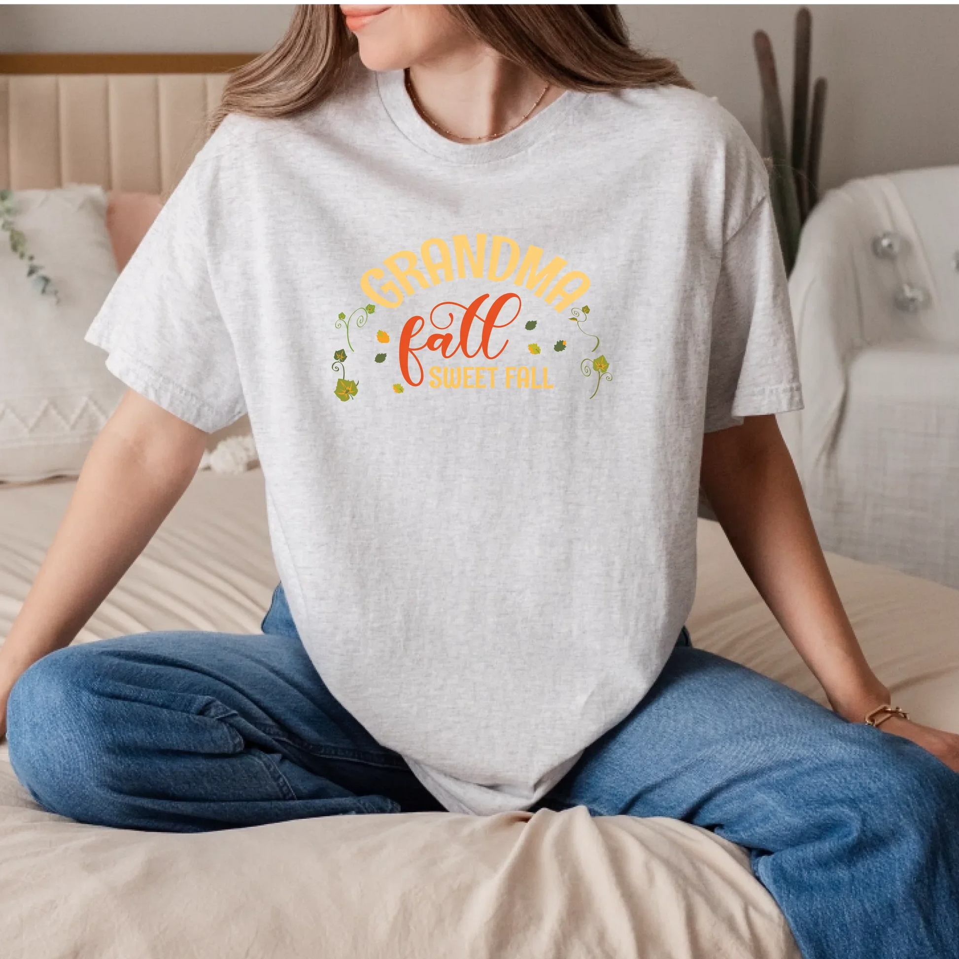 Personalized Mama/Grandma/Mimi Fall Shirt – Custom Family Names Pumpkin Tee Hoodie, Sweatshirt | InkThreadWorks.com (Image 4)