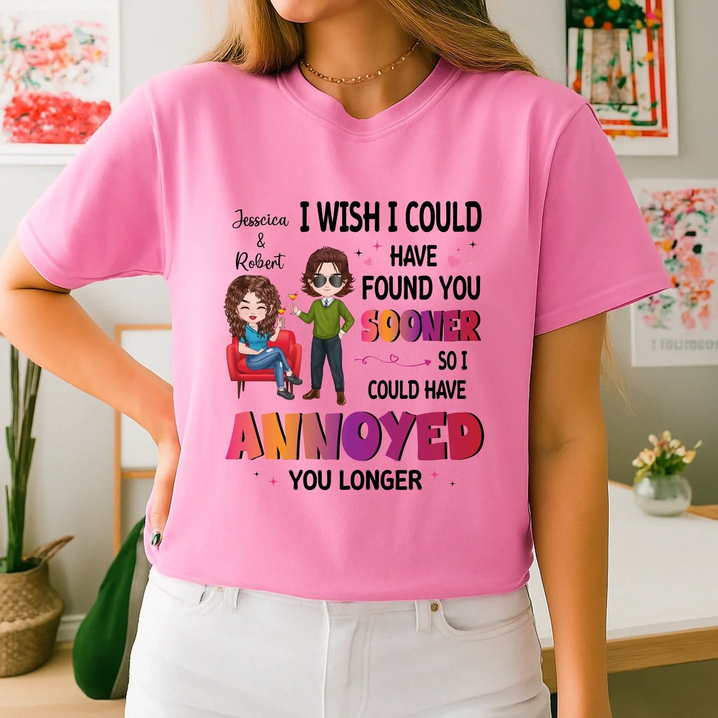 Personalized Couple Shirt – I Wish I Could Have Found You Sooner – Custom Names & Characters Hoodie, Sweatshirt (Image 5)