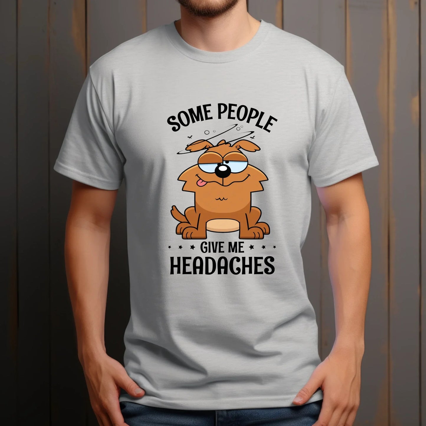 Some People Give Me Headaches Funny Dog T-Shirt Hoodie, Sweatshirt | InkThreadWorks.com (Image 4)