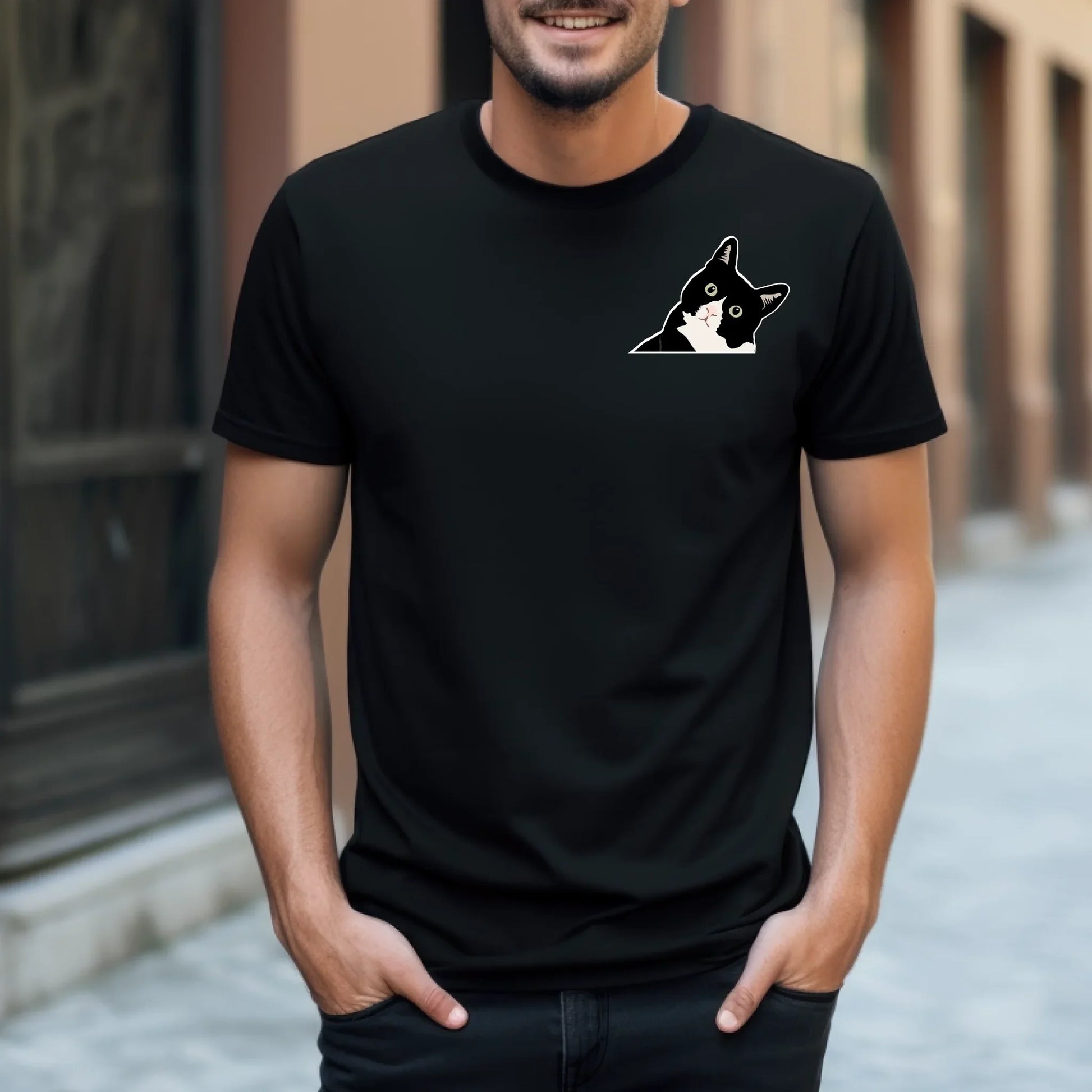 The F*ck You Lookin At Cat T-Shirt Funny Attitude Graphic Tee Hoodie, Sweatshirt | InkThreadWorks.com (Image 3)