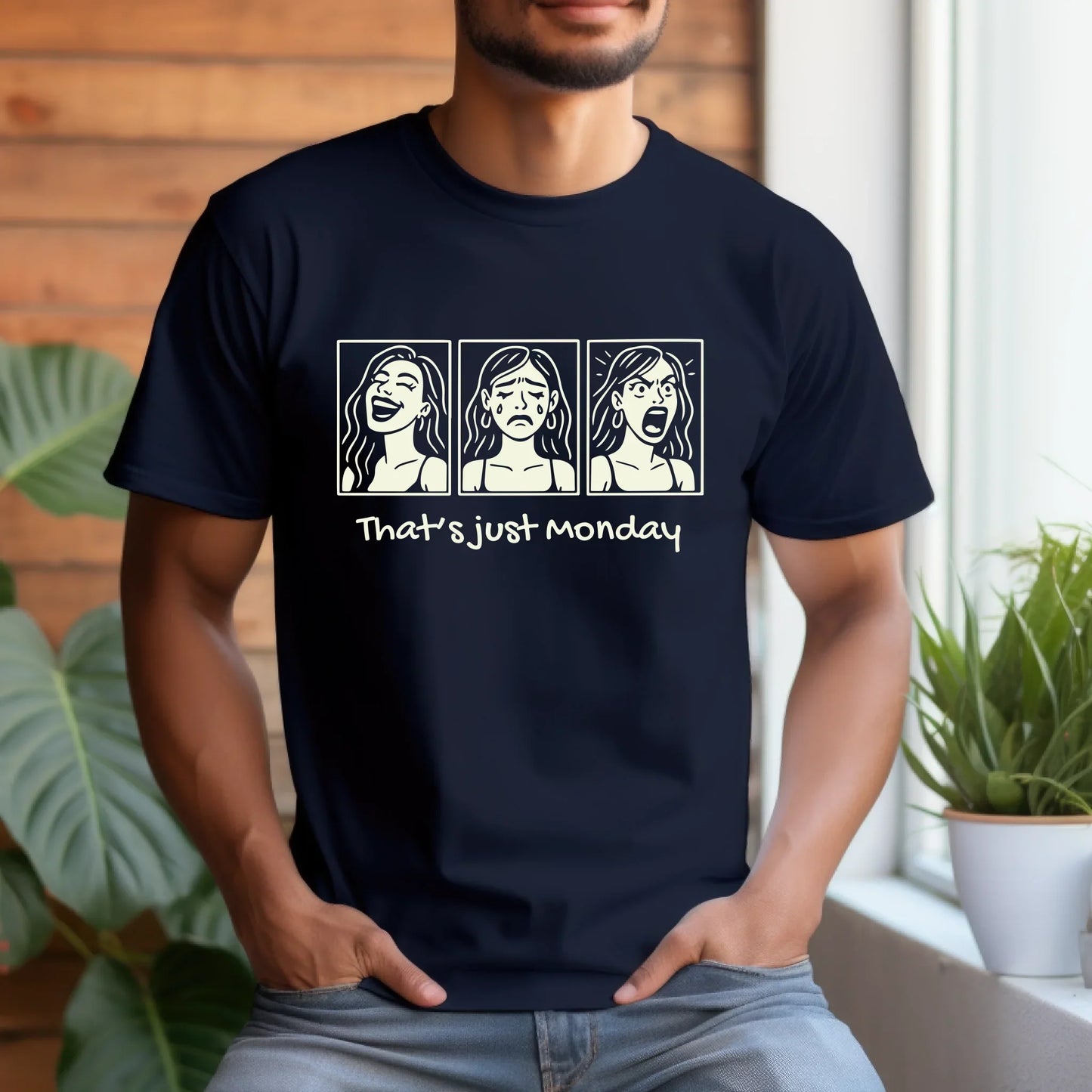 Funny Monday T-Shirt – “That’s Just Monday” Graphic Tee – Work Week Humor Shirt Hoodie, Sweatshirt (Image 2)