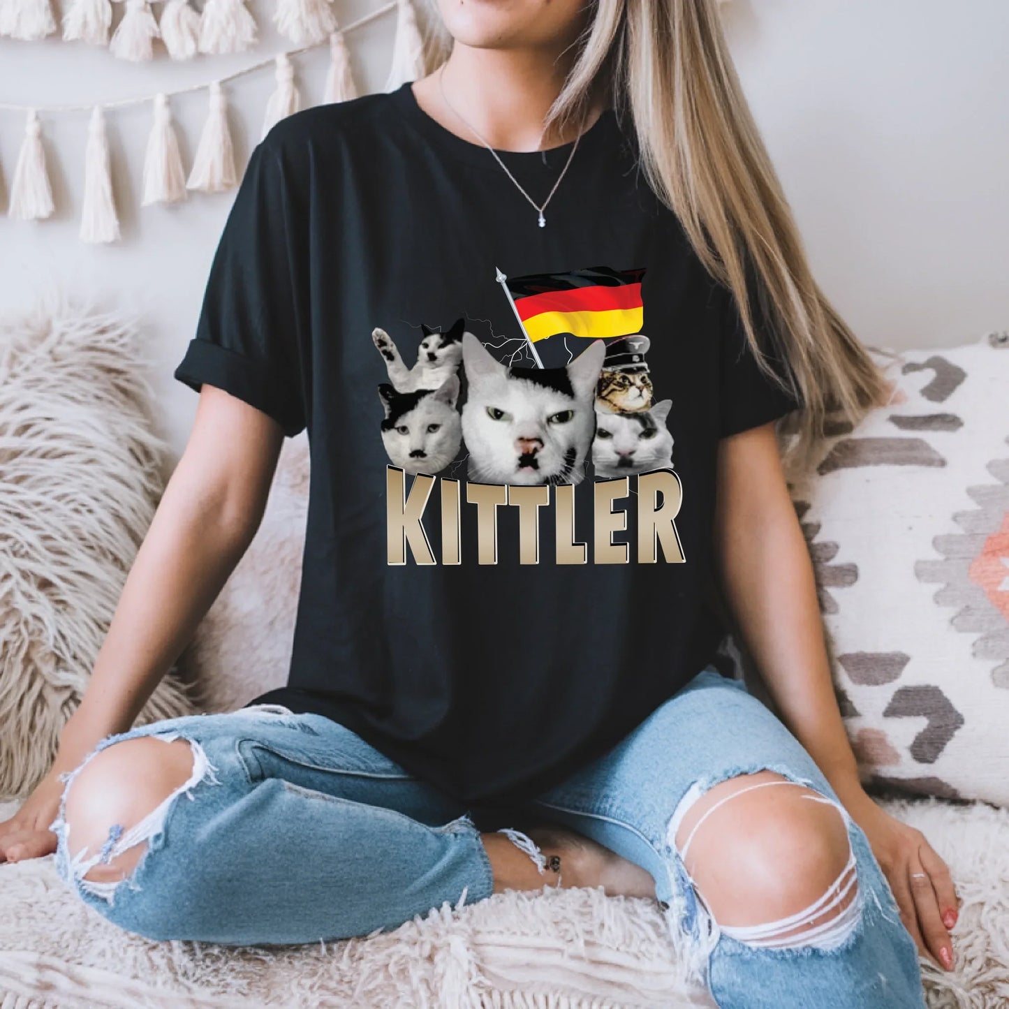 Purrminator Cat T-Shirt – Funny Grumpy Cat Meme Tee – Gift for Cat Lovers & Humor Fans Hoodie, Sweatshirt (Image 2)