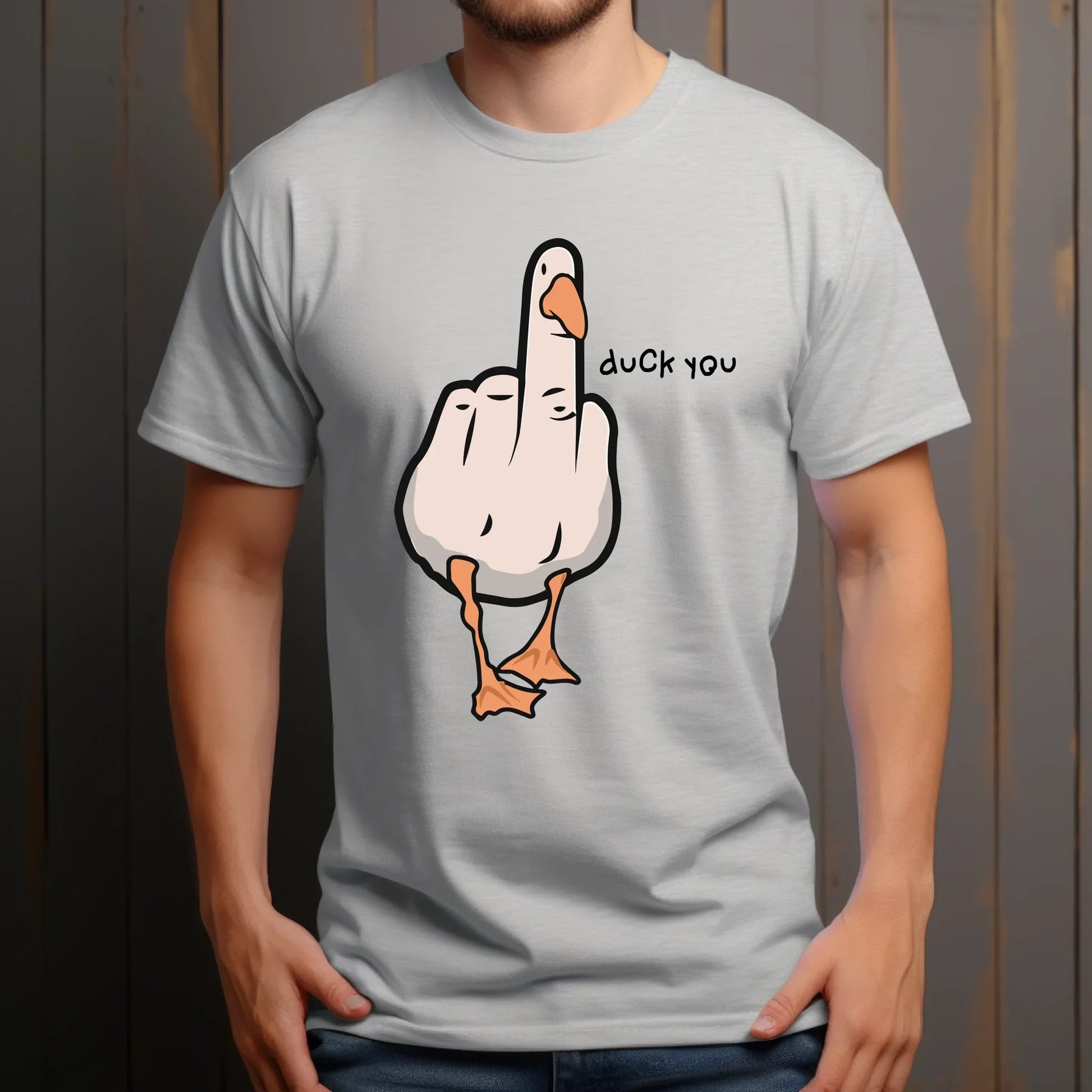 Funny Duck Pun T-Shirt – “Duck You” Cartoon Goose Tee – Sarcastic Humor Shirt for Men Women Hoodie, Sweatshirt (Image 2)