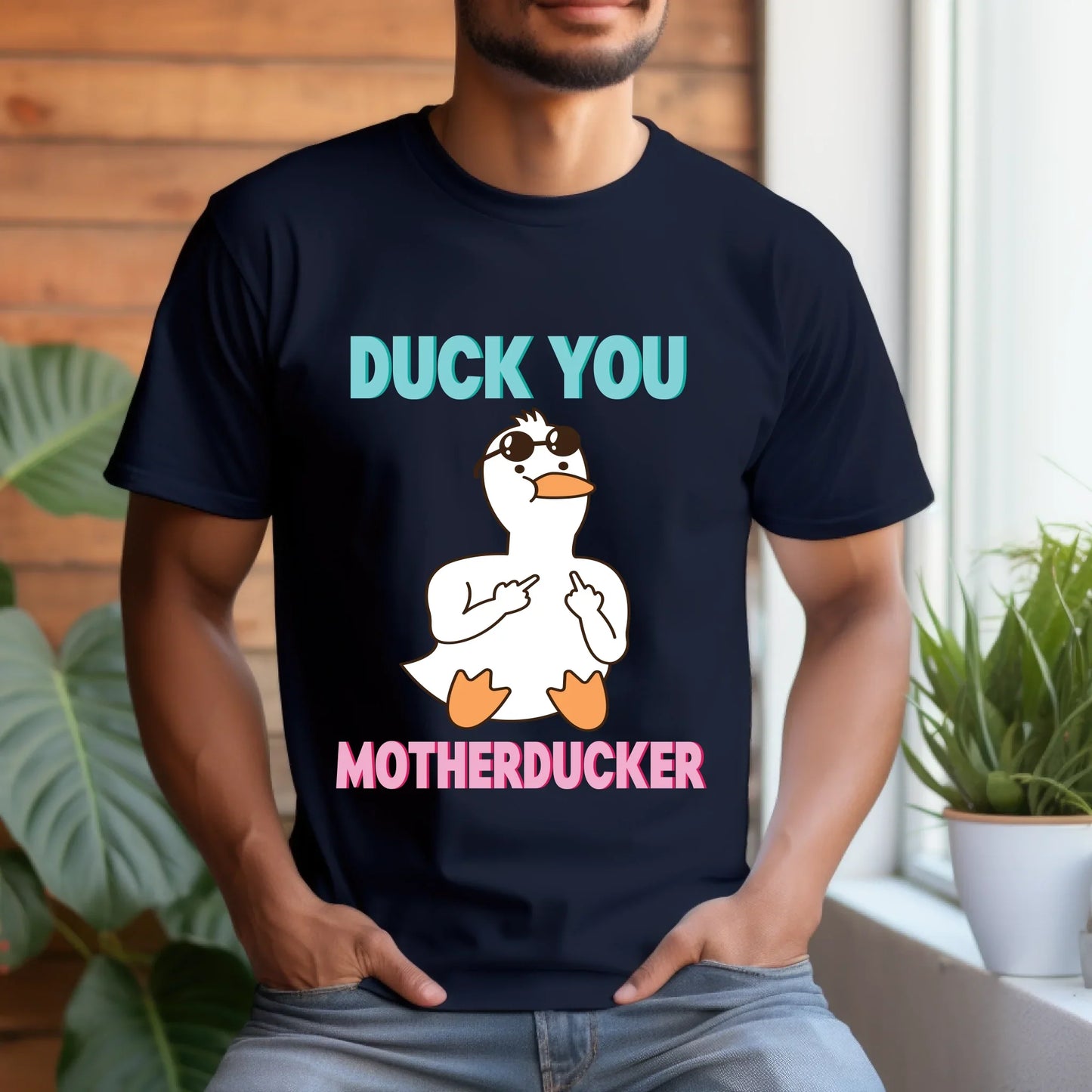 Duck You Motherducker T-Shirt – Funny Duck Graphic Tee – Novelty Gift for Humor Lovers Hoodie, Sweatshirt (Image 4)