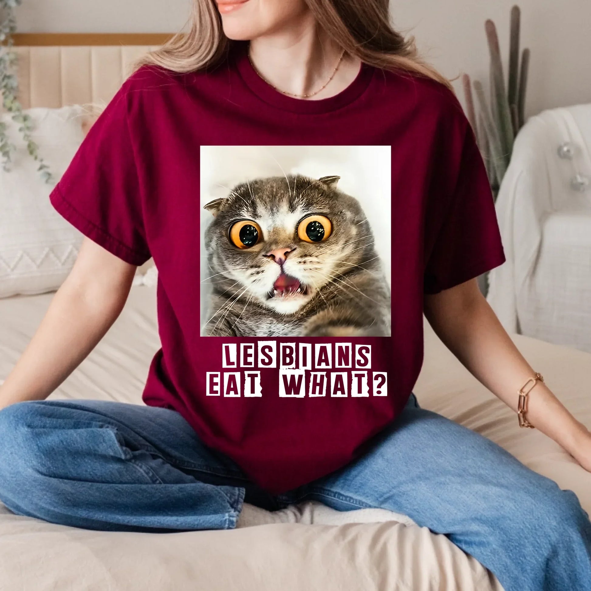 Funny Shocked Cat Meme T-Shirt – Excuse Me What?! Graphic Tee – Cute Cat Reaction Shirt for Men & Women Hoodie,... (Image 5)