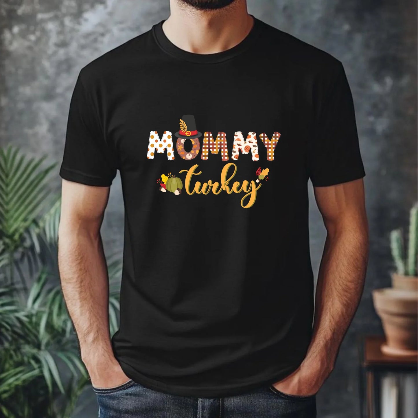 Personalized Thanksgiving Family Matching Shirts – Custom Turkey Name Tees for Daddy, Mommy, Little & More... (Image 2)