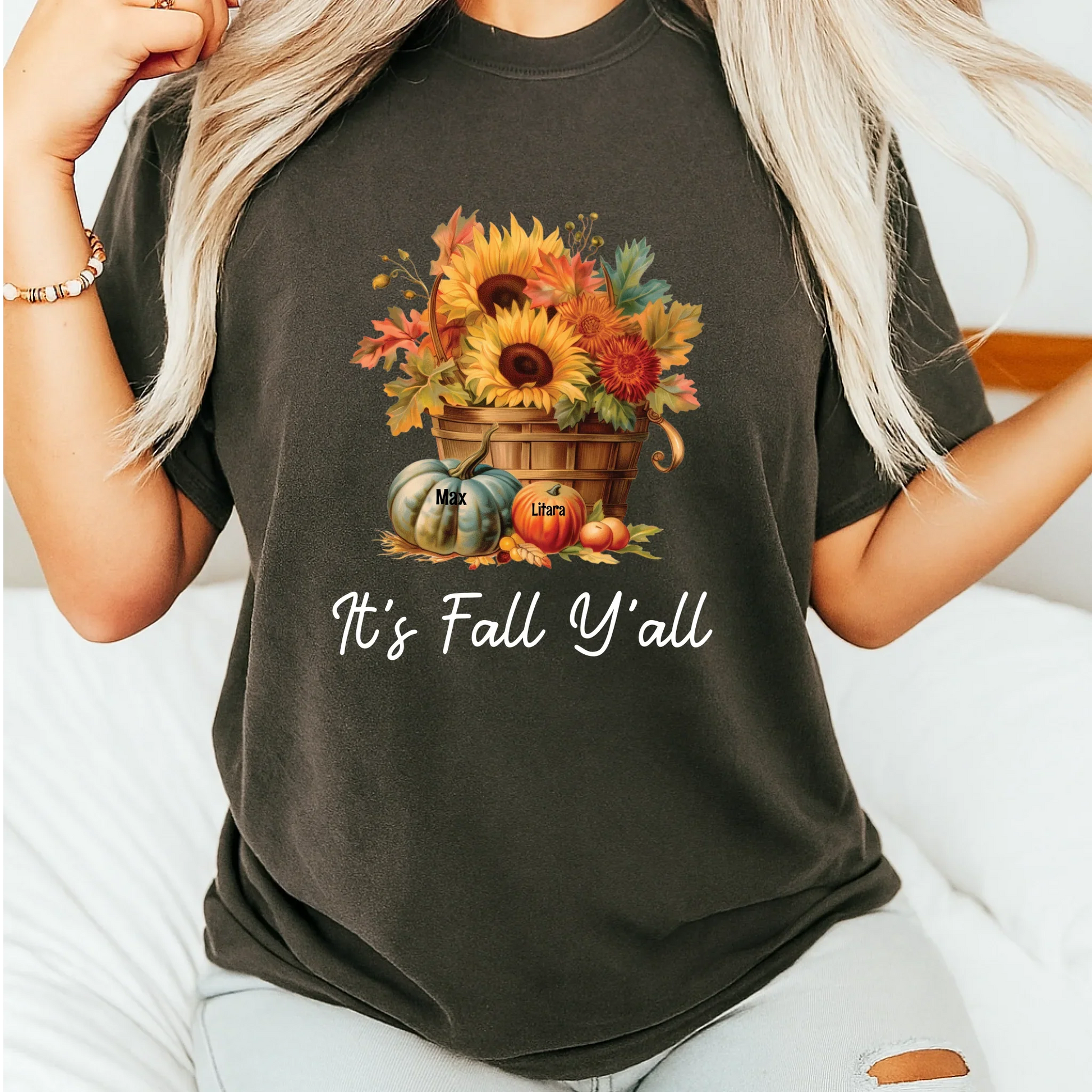 It’s Fall Y’all Shirt – Custom Family Names Autumn Tee Hoodie, Sweatshirt | InkThreadWorks.com (Image 4)