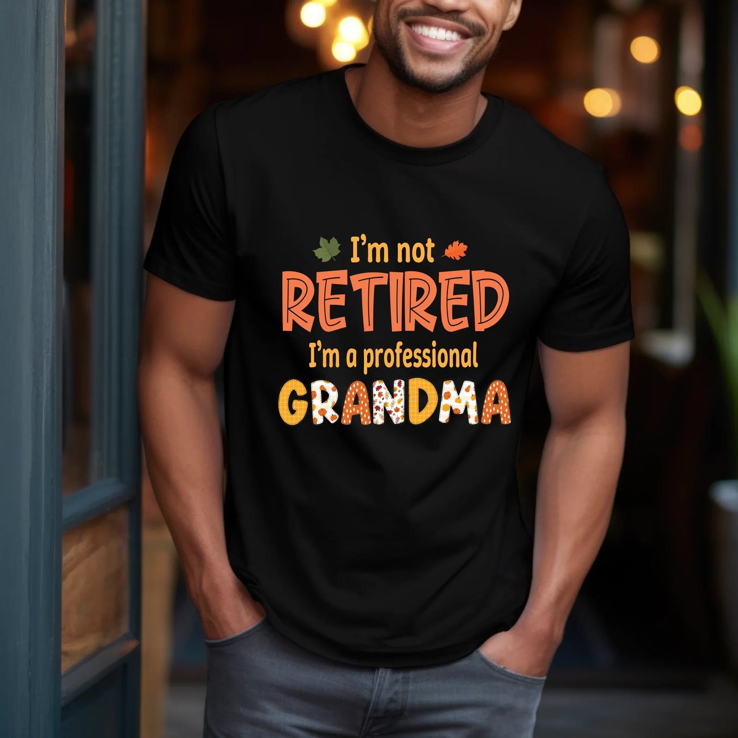 Personalized “I’m Not Retired, I’m a Professional Grandma/Grandpa” Shirt – Custom Grandkids Names – Funny Fall... (Image 3)