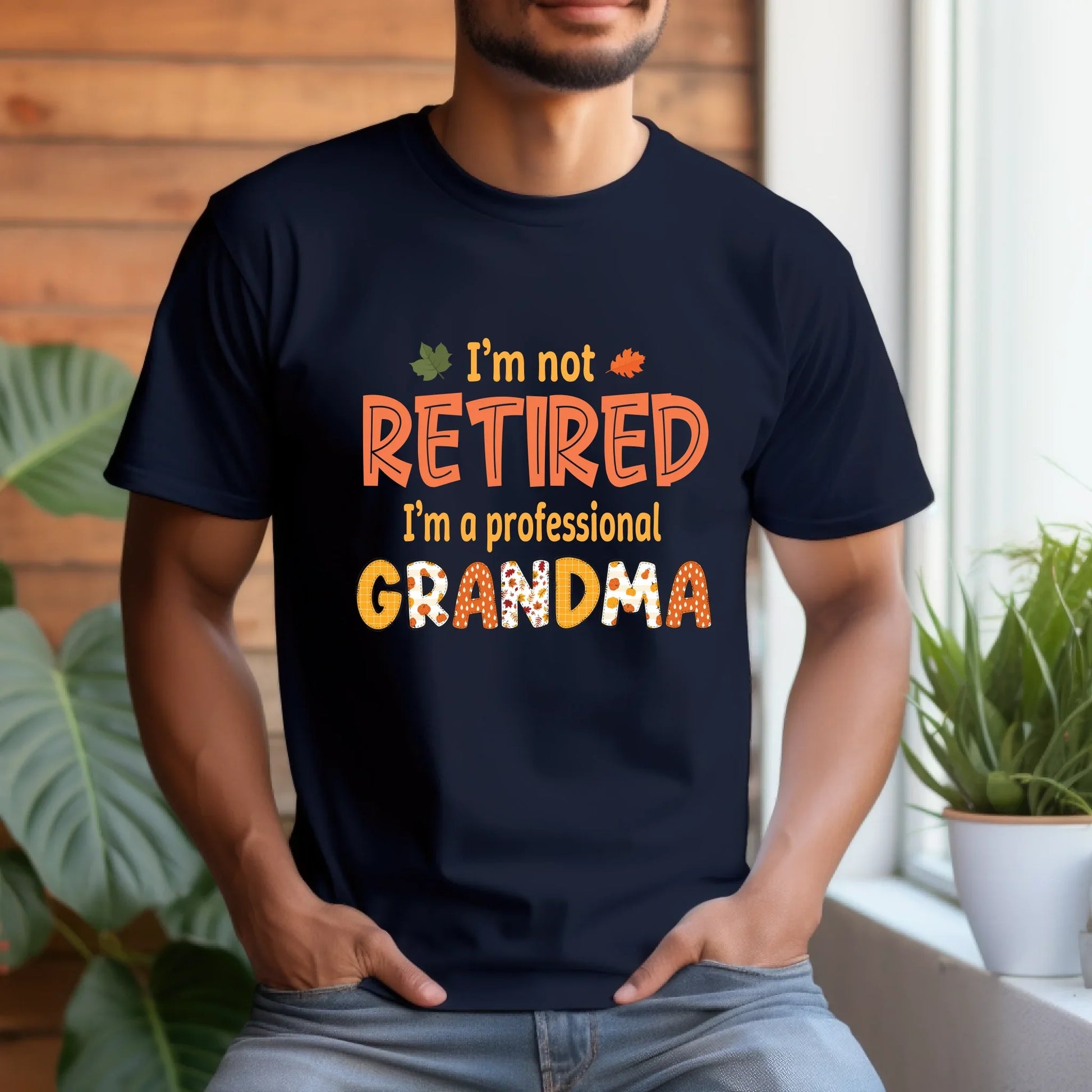Personalized “I’m Not Retired, I’m a Professional Grandma/Grandpa” Shirt – Custom Grandkids Names – Funny Fall... (Image 5)