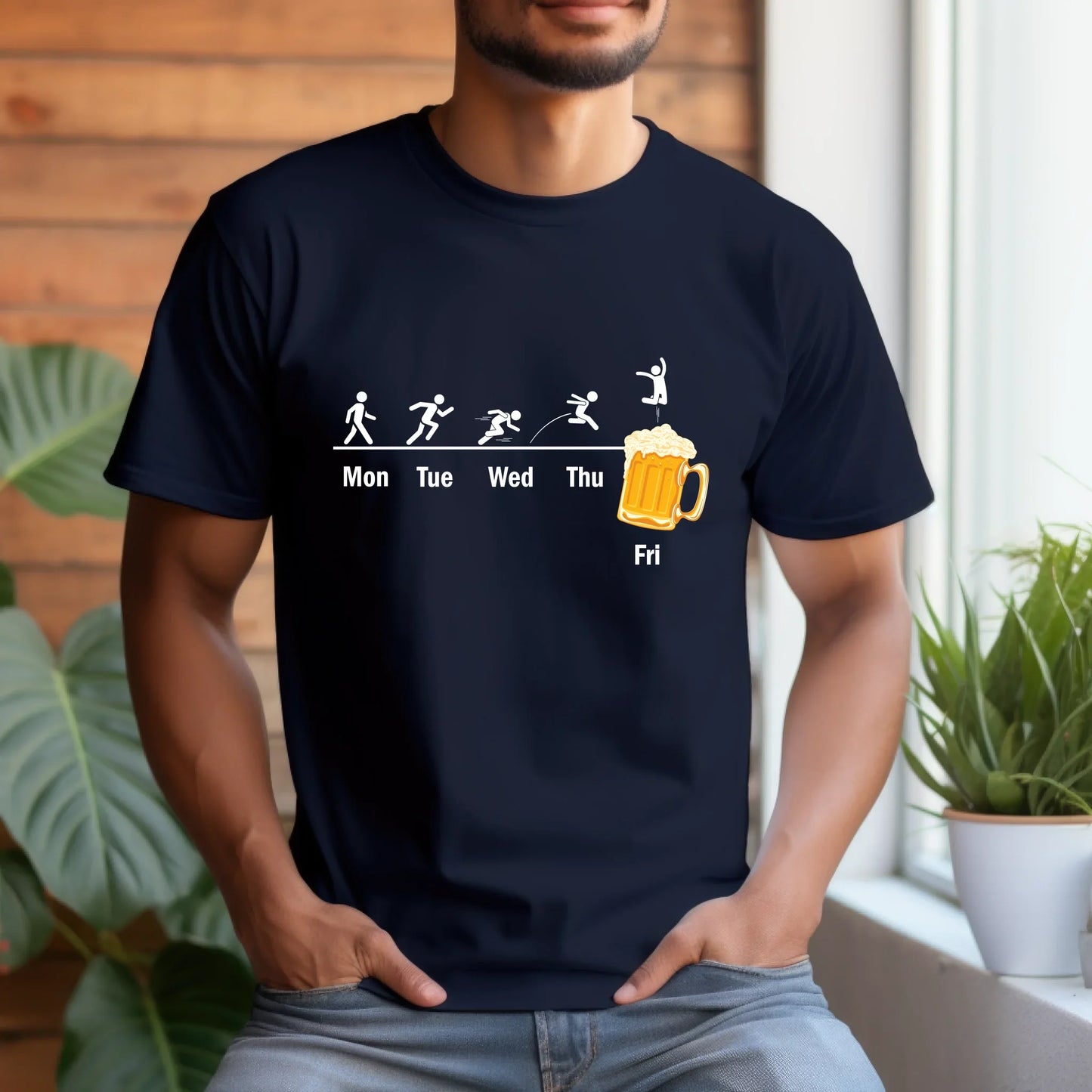 Funny Friday Beer T-Shirt – Weekend Drinking Shirt – Casual Unisex Graphic Tee Hoodie, Sweatshirt (Image 3)