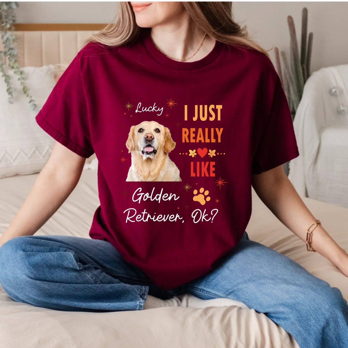 Personalized Dog Lover Shirt – I Just Really Like [Pet photo], ok? – Custom Pet Photo & Name Hoodie, Sweatshirt (Image 1)