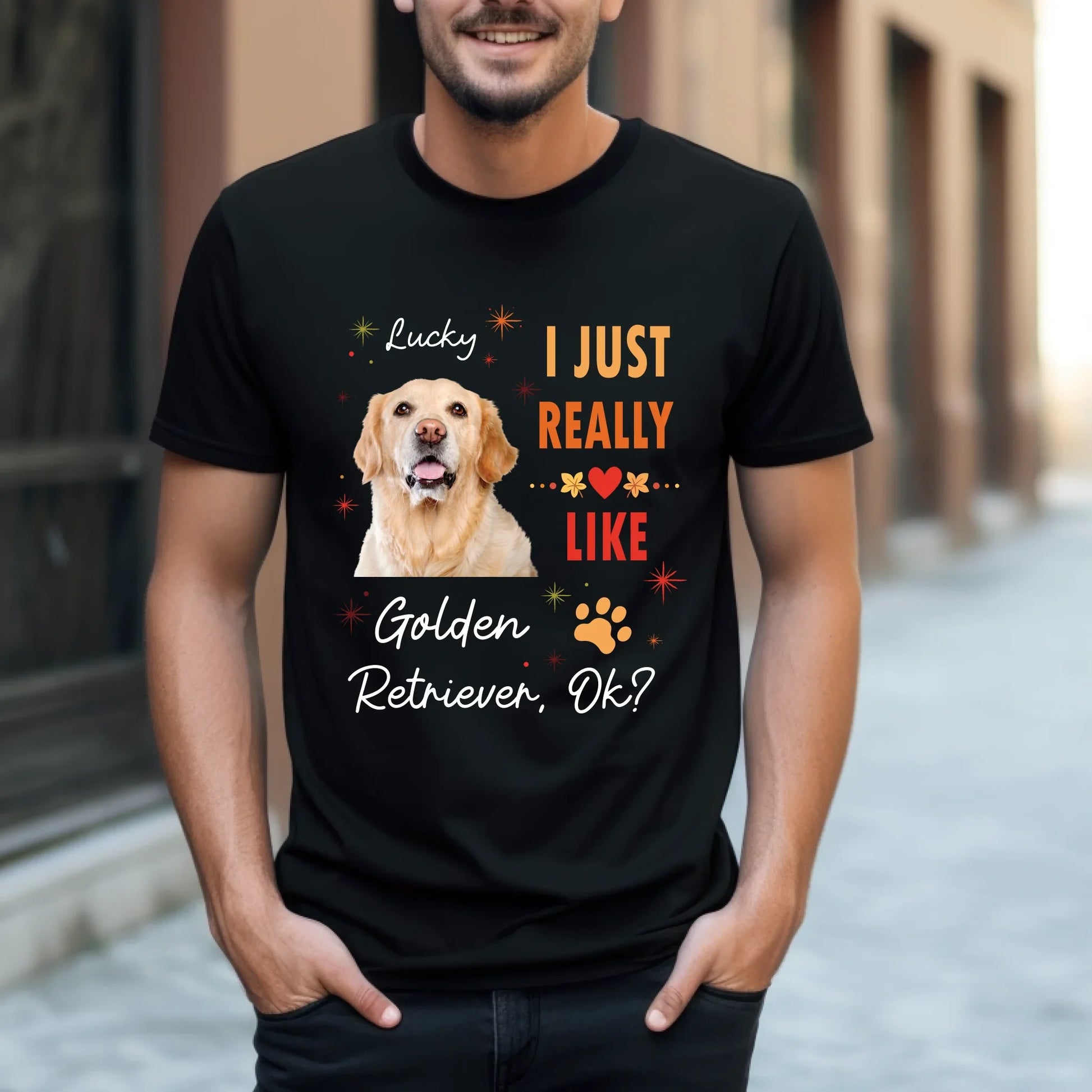 Personalized Dog Lover Shirt – I Just Really Like [Pet photo], ok? – Custom Pet Photo & Name Hoodie, Sweatshirt (Image 3)