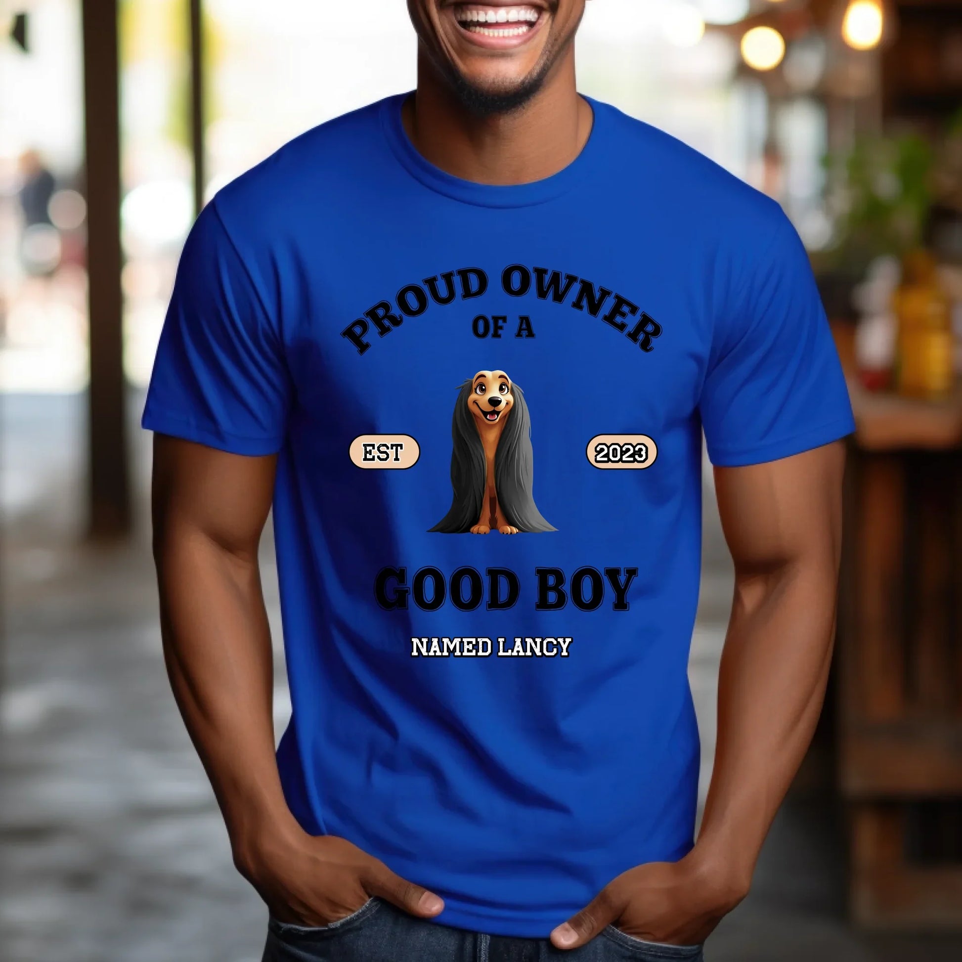 Custom Pet Shirt – Proud Owner of a Good Boy Personalized Year & Pet Hoodie, Sweatshirt | InkThreadWorks.com (Image 5)