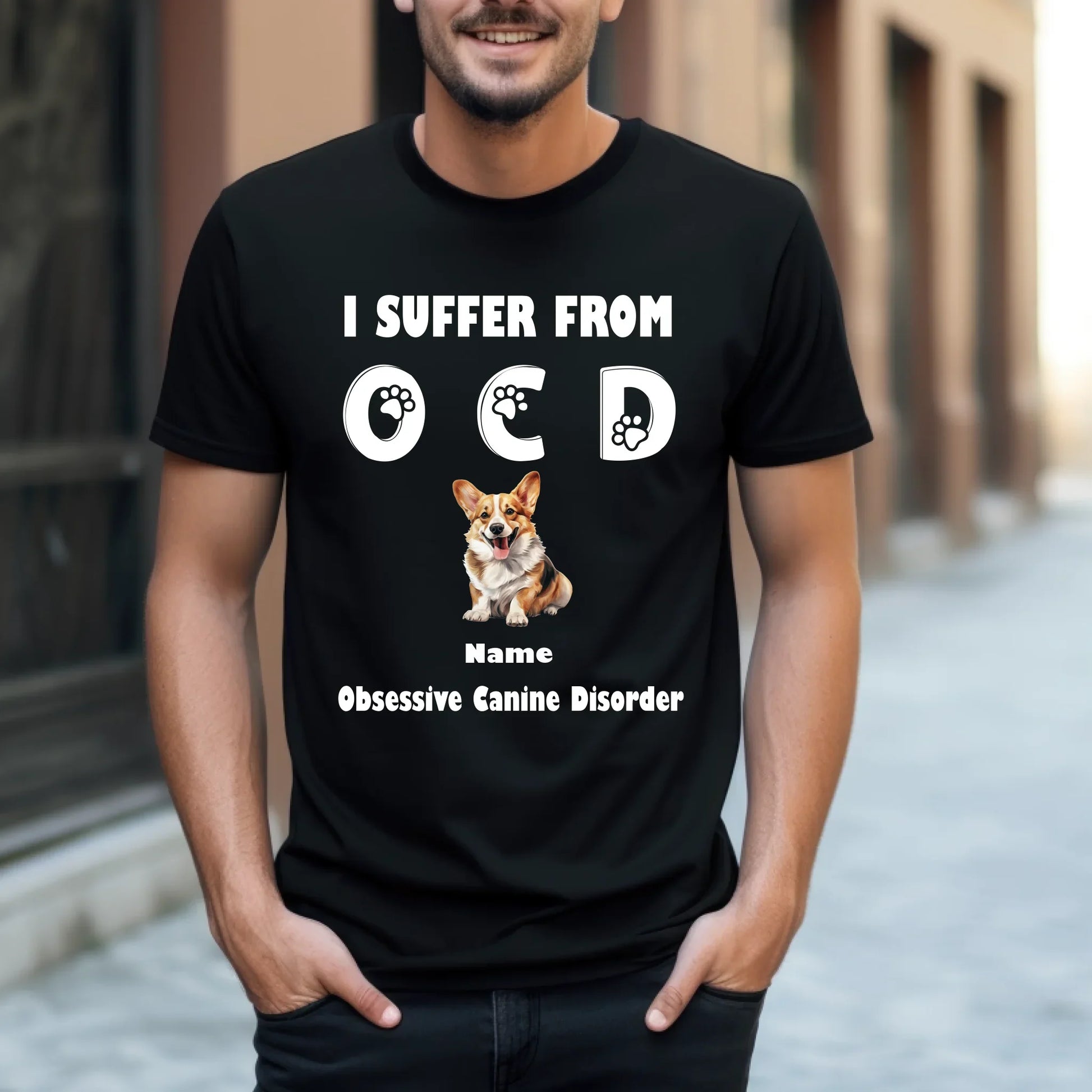 Custom Dog Shirt – “I Suffer From OCD” Personalized Pet & Name Tee Hoodie, Sweatshirt | InkThreadWorks.com (Image 2)