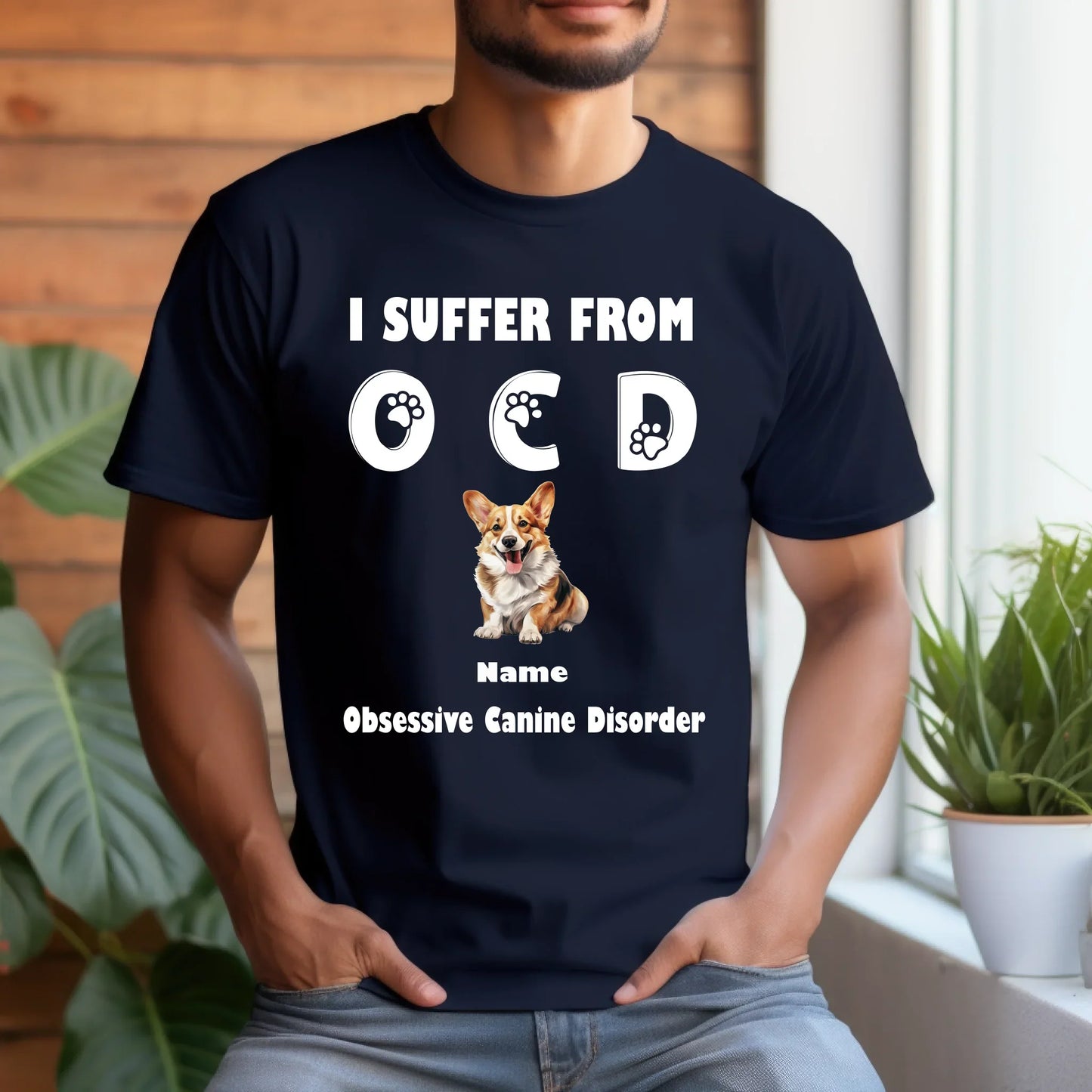 Custom Dog Shirt – “I Suffer From OCD” Personalized Pet & Name Tee Hoodie, Sweatshirt | InkThreadWorks.com (Image 3)