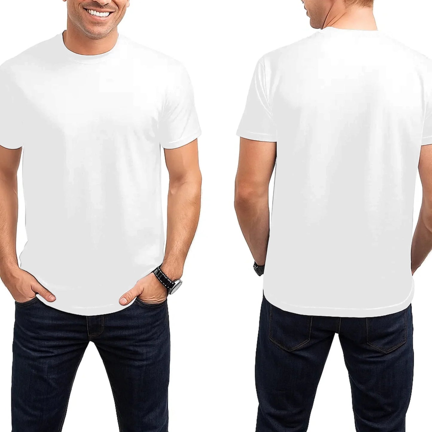 Custom T-Shirt & Sweatshirt – Personalized Front & Back Print with Photo/Text – Unisex Adult Shirt for Men &... (Image 4)