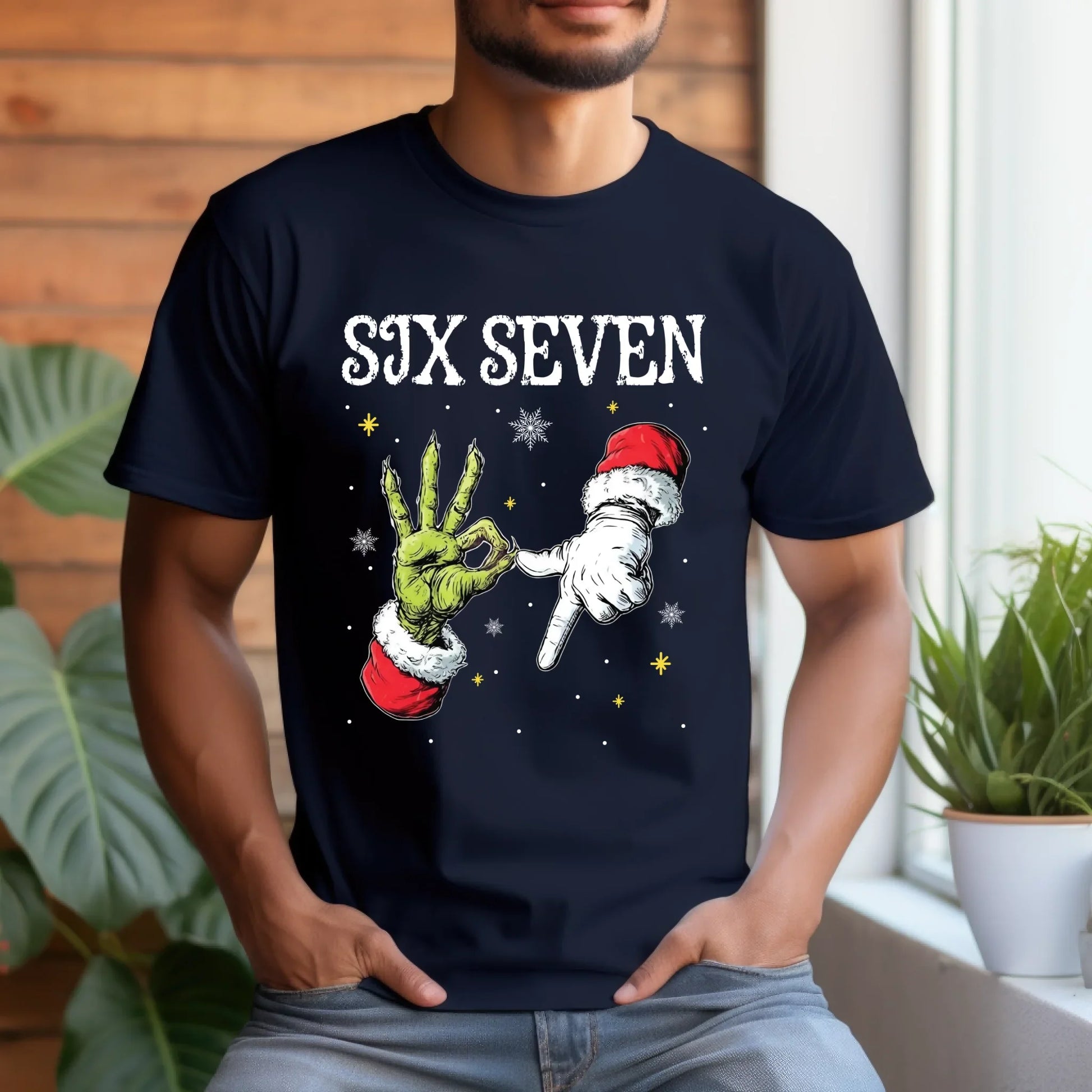 “SIX SEVEN” Christmas Edition T-Shirt & Sweater – Funny Holiday Graphic Shirt Hoodie, Sweatshirt (Image 3)
