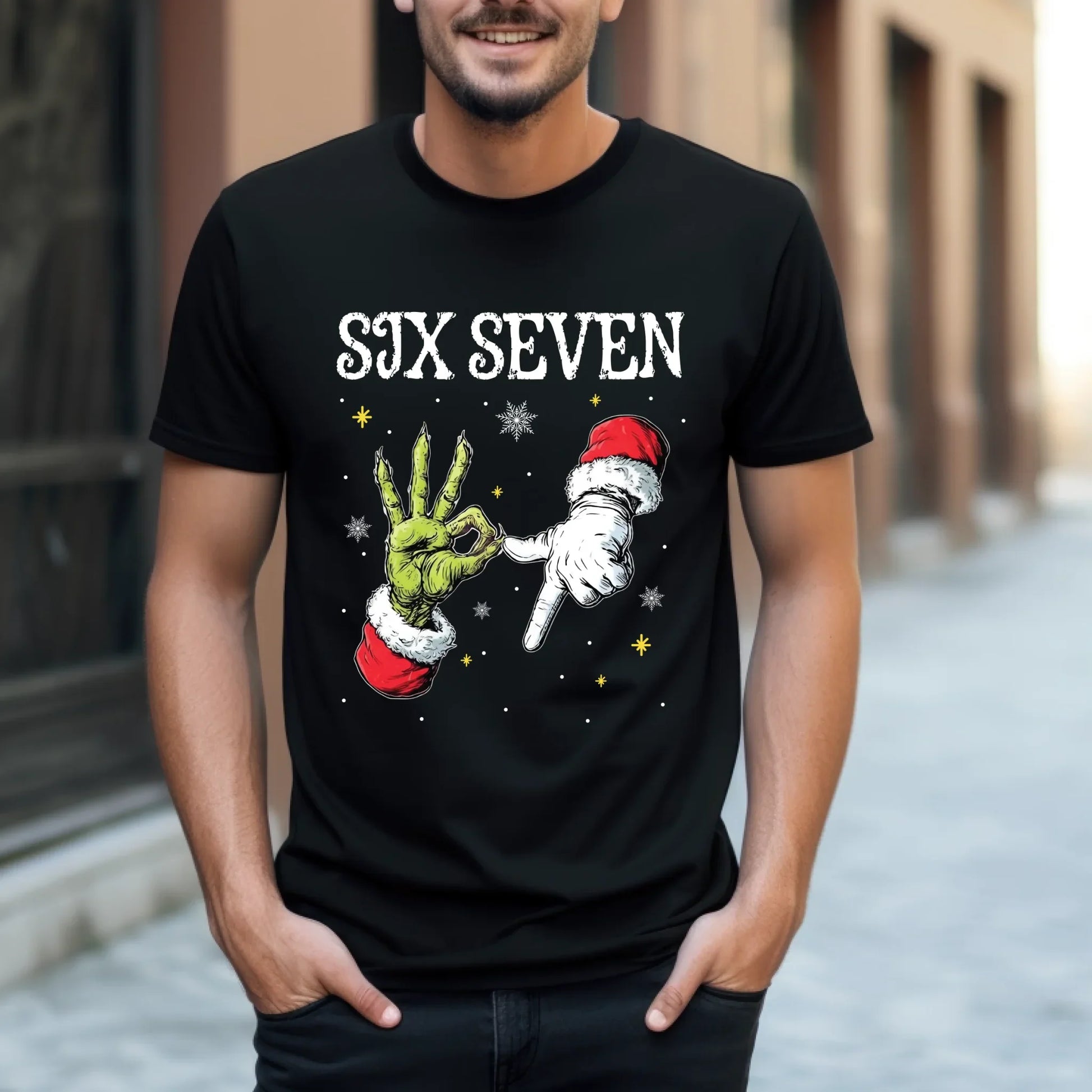 “SIX SEVEN” Christmas Edition T-Shirt & Sweater – Funny Holiday Graphic Shirt Hoodie, Sweatshirt (Image 2)