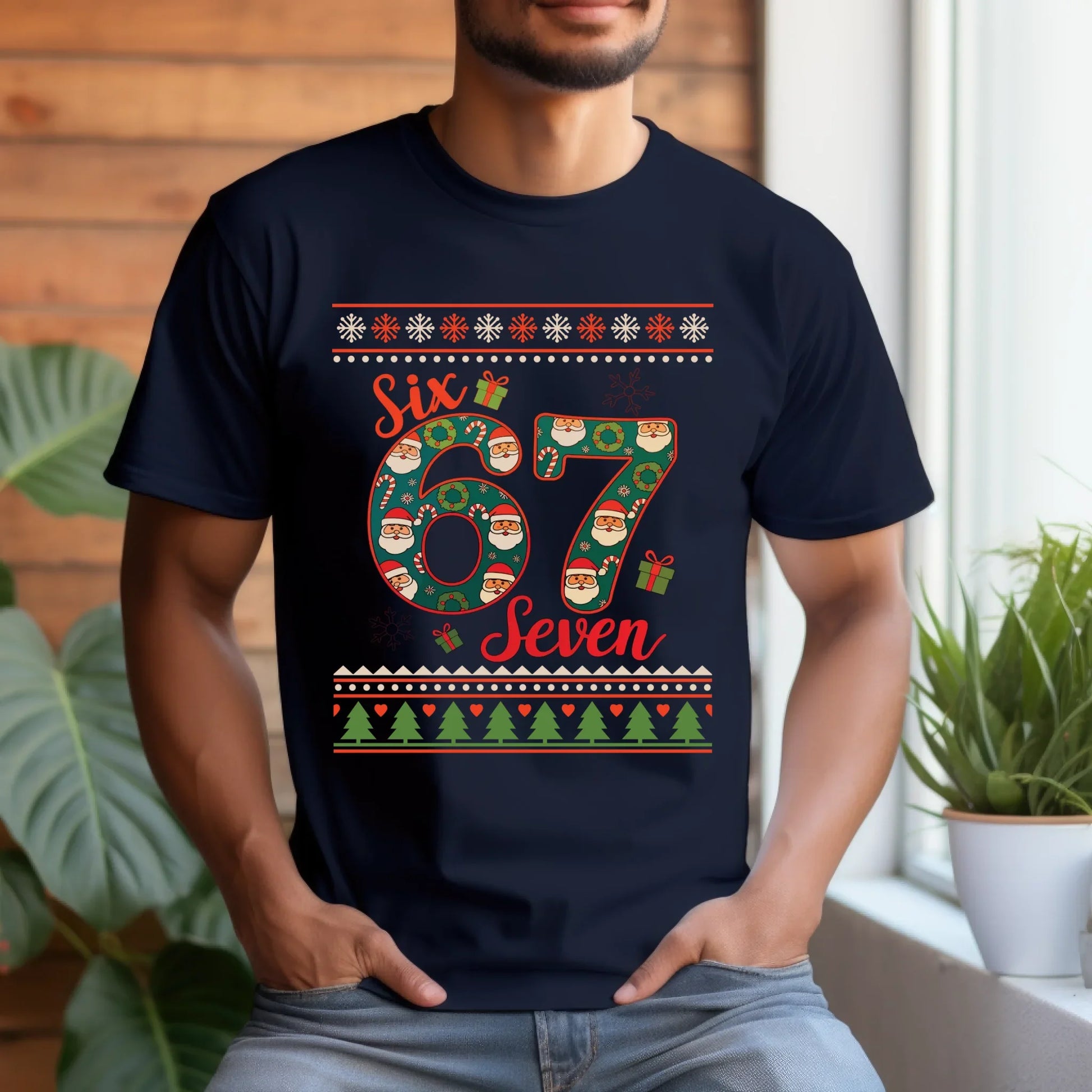 “Six Seven” Christmas Edition T-Shirt & Sweater – Funny Santa Holiday Outfit Hoodie, Sweatshirt (Image 3)
