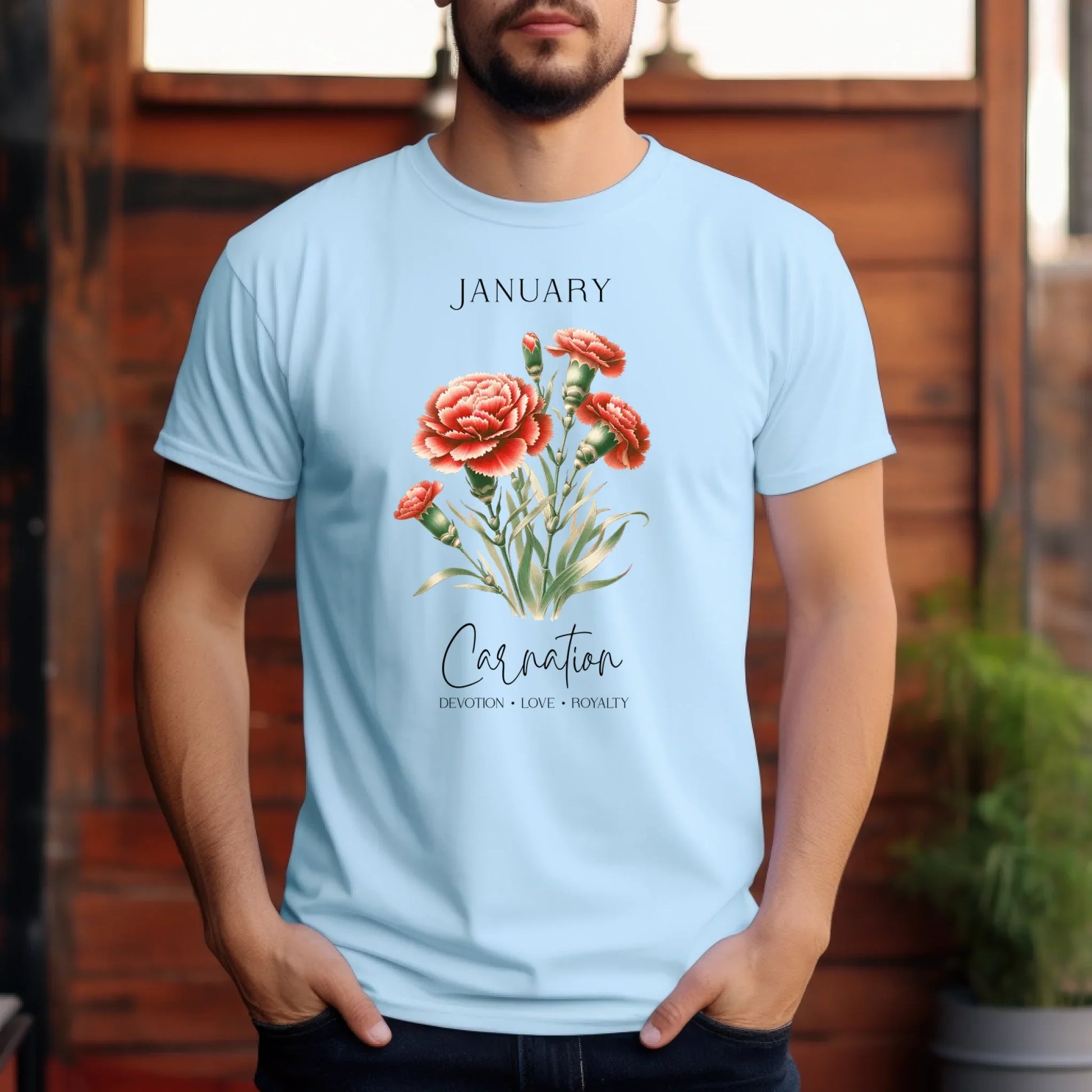 “Birth Month Flower Edition” T-Shirt & Sweater – Custom Birth Flower by Month Hoodie, Sweatshirt (Image 5)