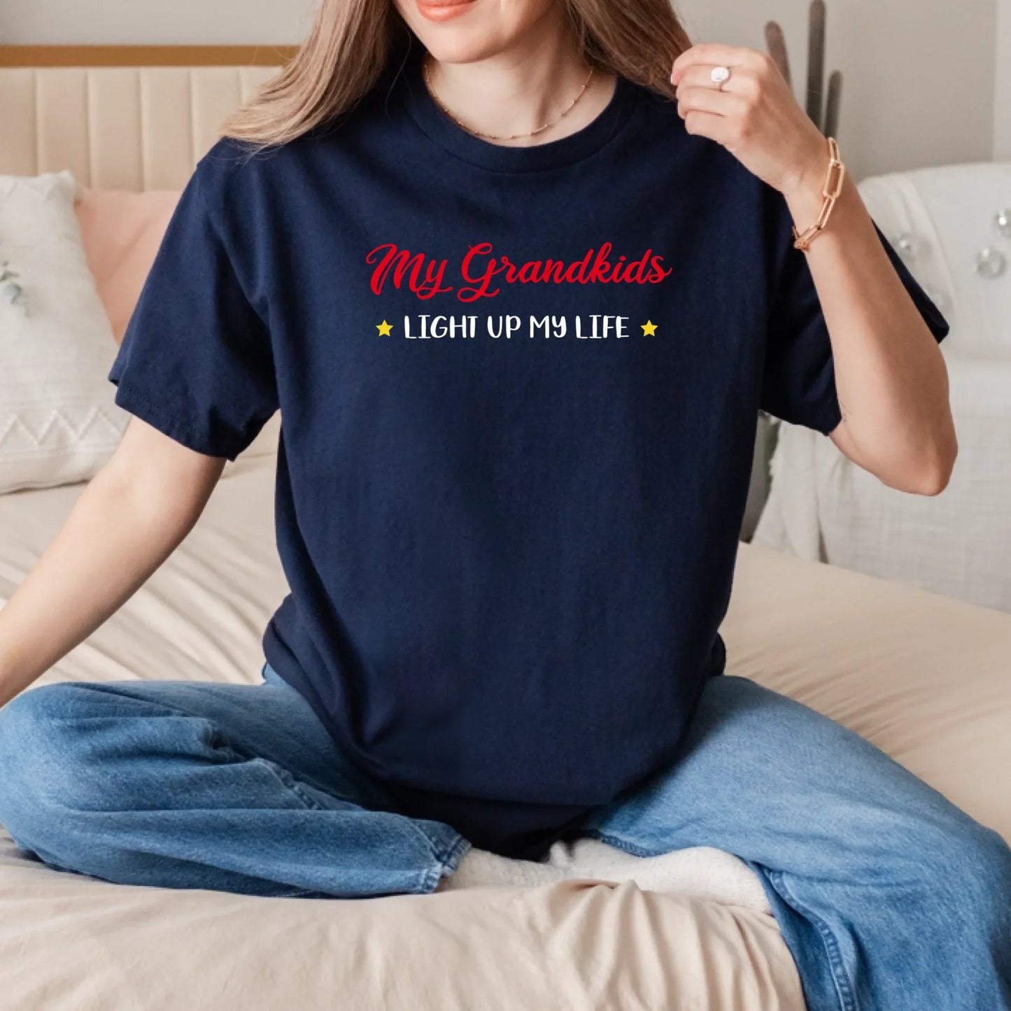 The Light Of Grandma Life - Personalized Custom Shirt Hoodie, Sweatshirt | InkThreadWorks.com (Image 4)