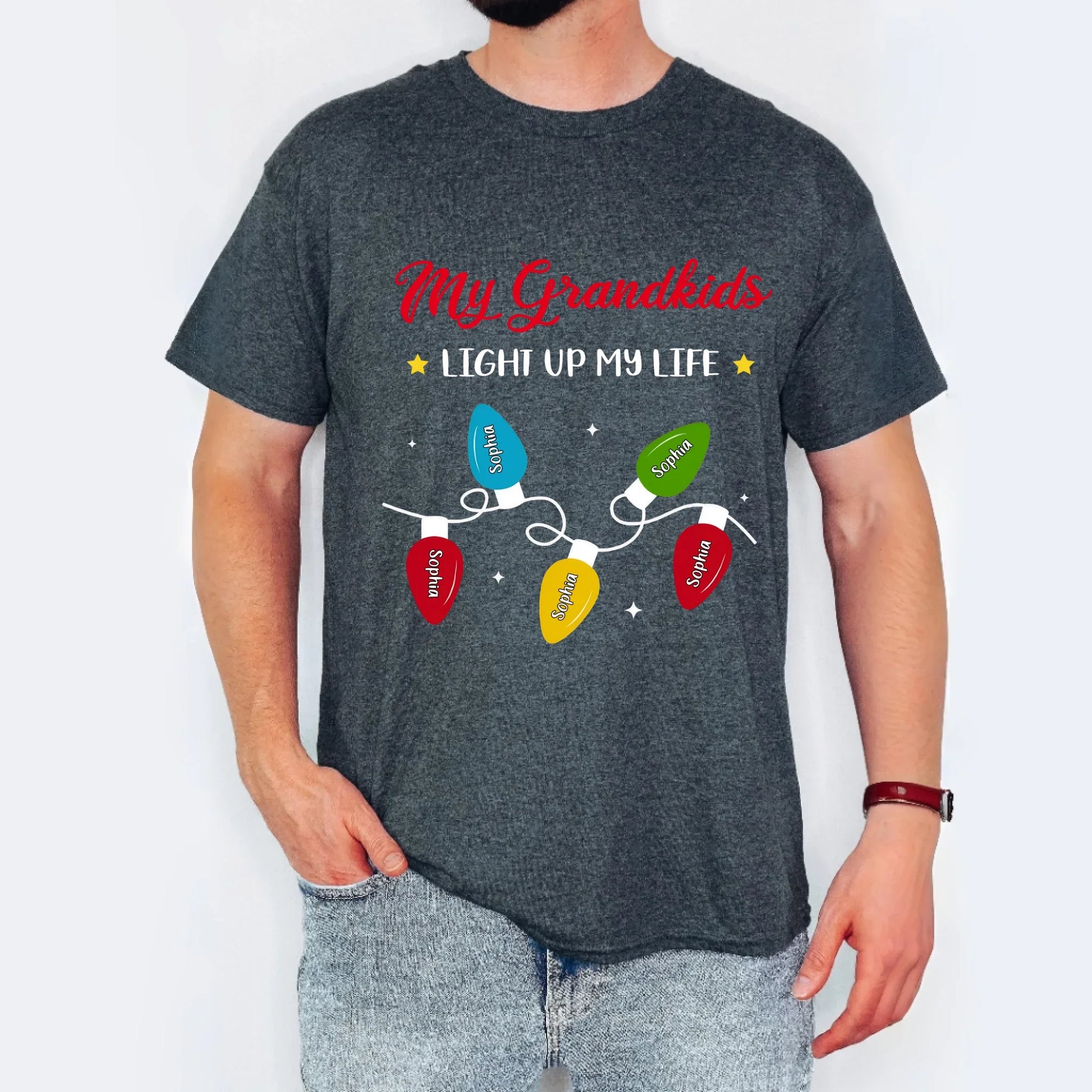 The Light Of Grandma Life - Personalized Custom Shirt Hoodie, Sweatshirt | InkThreadWorks.com (Image 5)