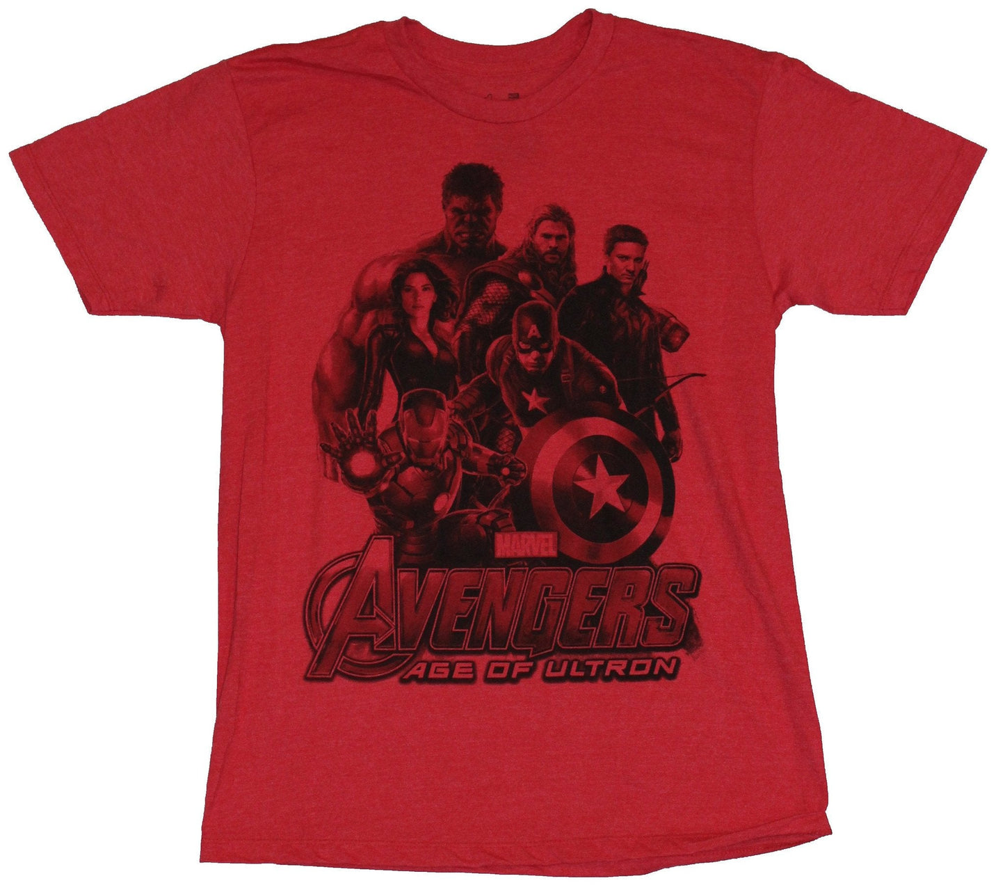 The Avengers Mens T-Shirt - Age of Ultron Realistic Movie Heroe