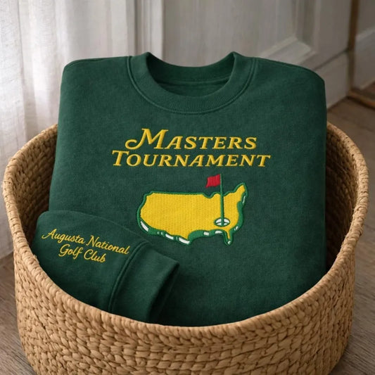 Embroidered Master Golf Tournament Gift, Augusta Golf Fan Club Sweatshirt