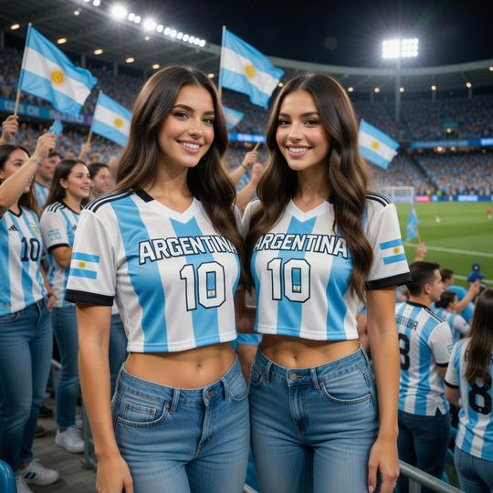 Custom Argentina Soccer Women's Mesh Crop Top Jersey with Name and Number 10