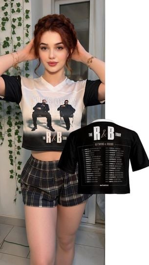 Usher and Chris Brown R&B Tour 2026 Crop Top Jersey