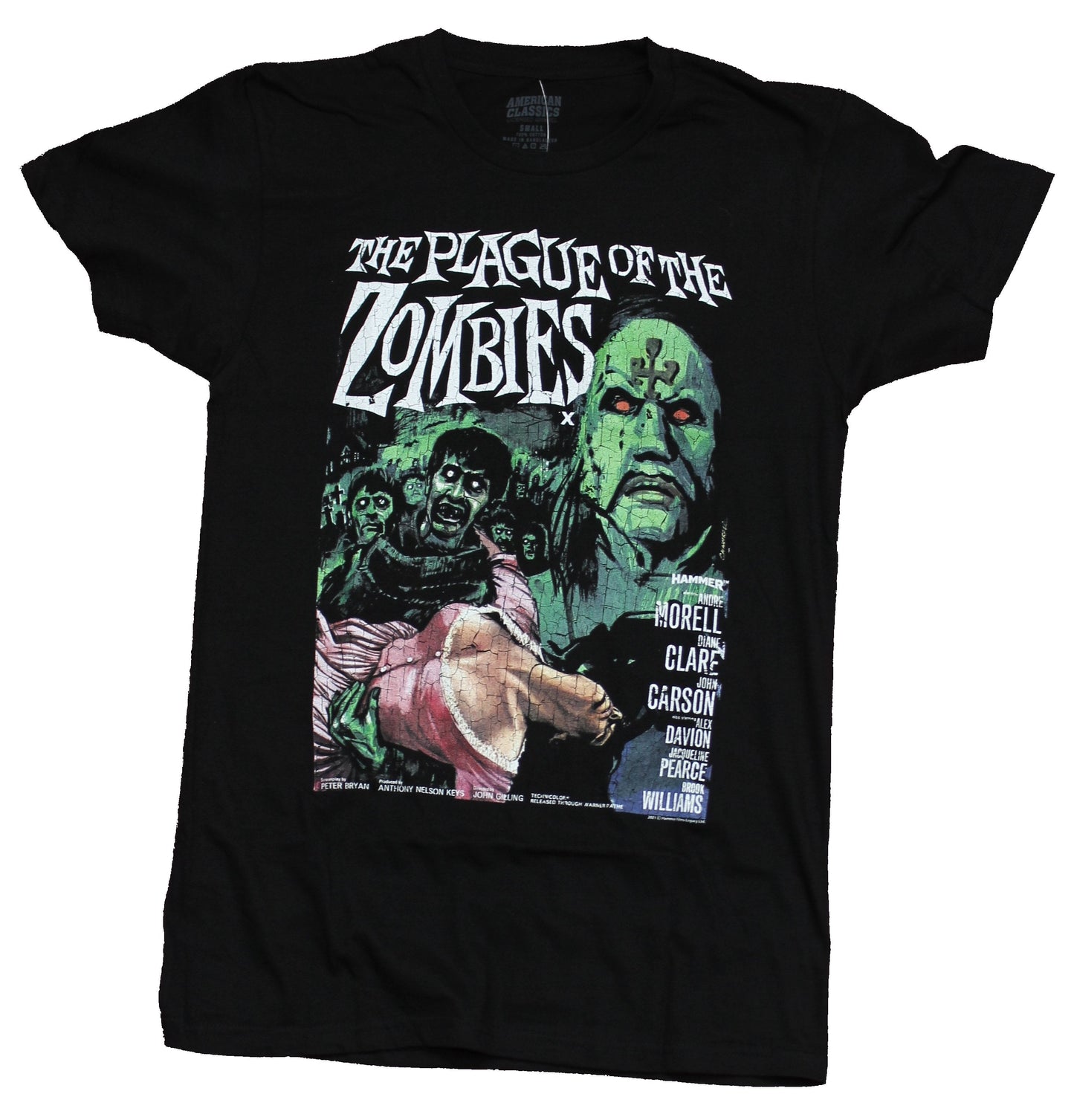 Plague of Zombies Mens T-Shirt - Classic Hammer Horror Movie Poster