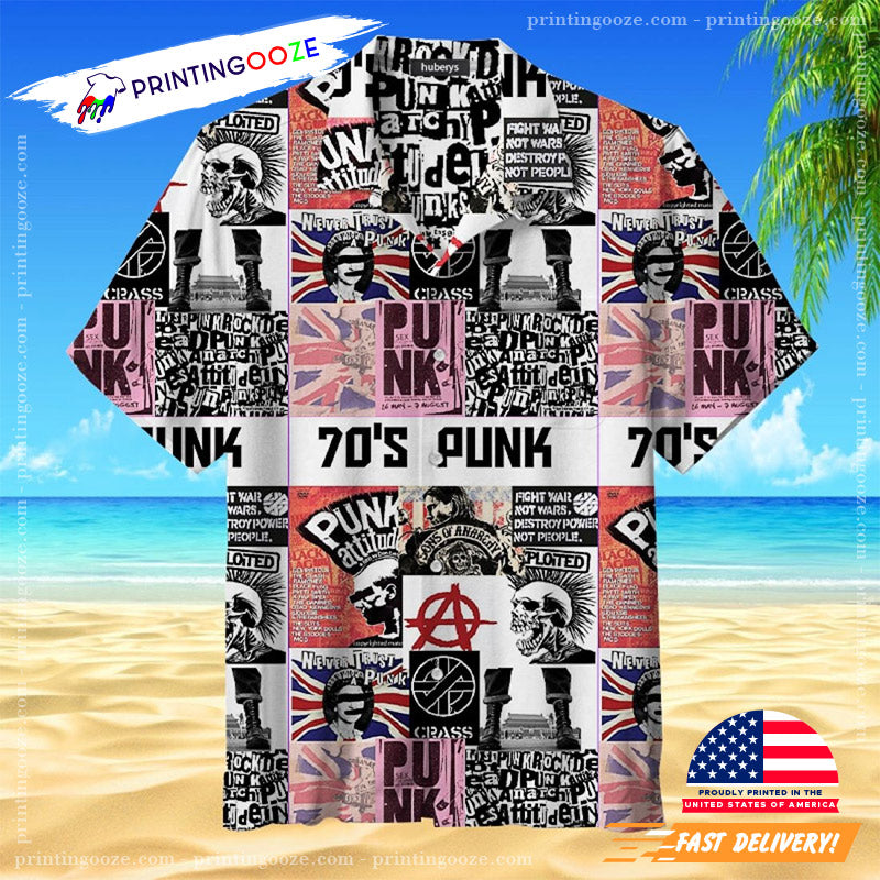 70’s Punk Rock Hawaiian Shirt