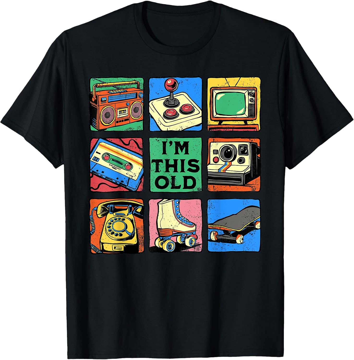 I'm This Old Retro Vintage Nostalgia 80s 90s Cassette Tape T-Shirt