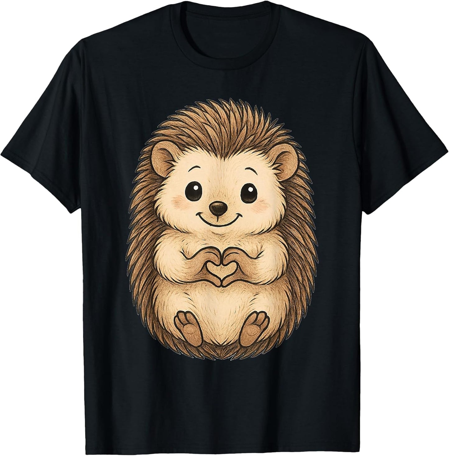 Hedgehog with heart | Sweet hedgehog motif with heart symbol T-Shirt