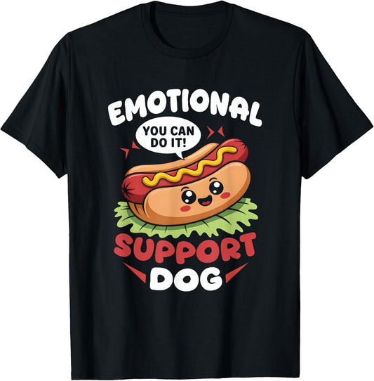 Emotional-Support Dog Hot Dog Kawai Motivational