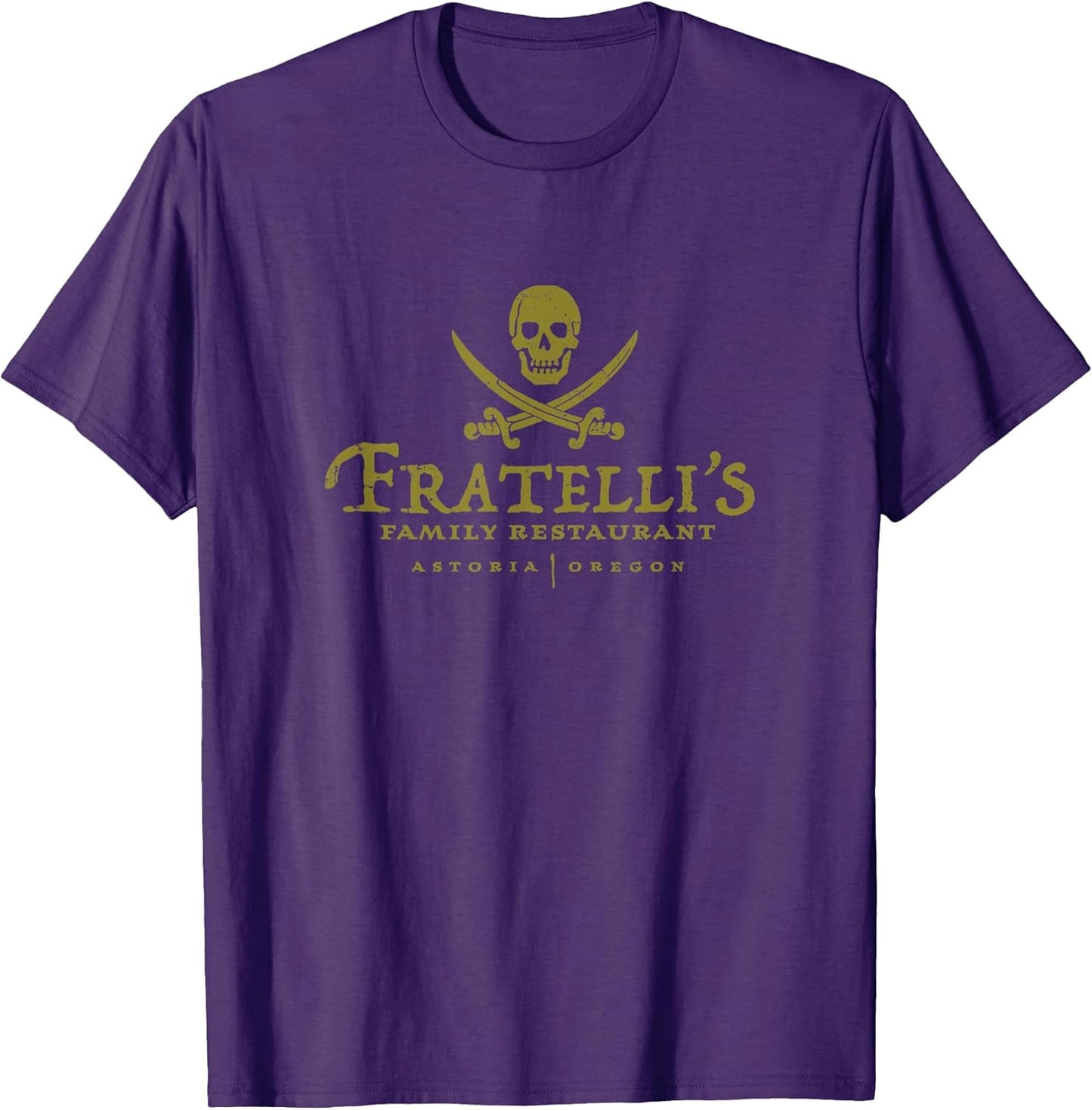 Vintage Fratelli's Family Restaurant 80s Movies Skull T-Shirt