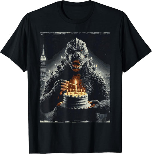 Japanese Monster Birthday Cake Funny Party Women Men Kids T-Shirt