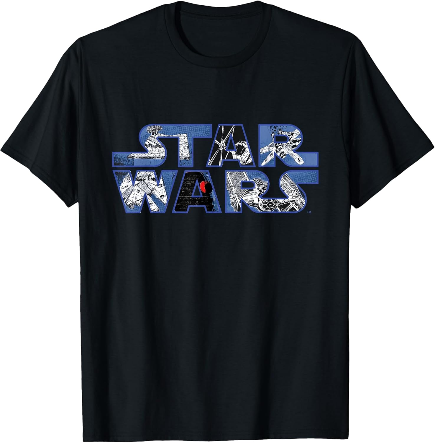 Logo Millennium Falcon and Death Star T-Shirt