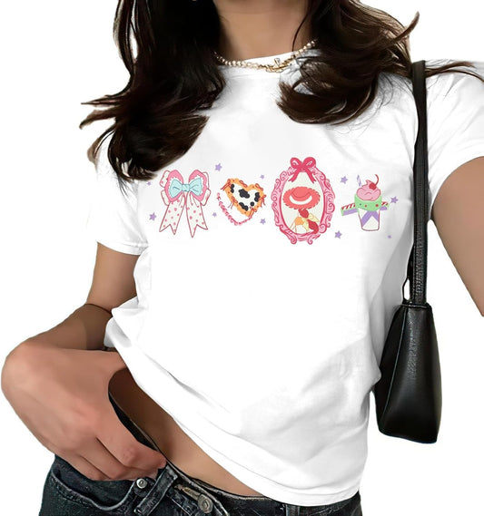 Magical Shirts for Women Princess Shirt Cute Castle Graphic Baby Tee Funny Family Vacation Aesthetic Short Sleeve Tops