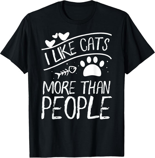 Cat Lovers T-Shirt Pet Fan Tee