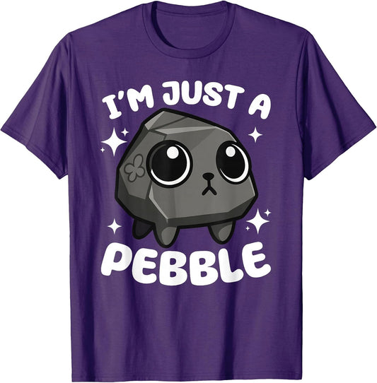 I'm Just a Pebble, Funny Minimalist Humor Sarcastic Apparel T-Shirt