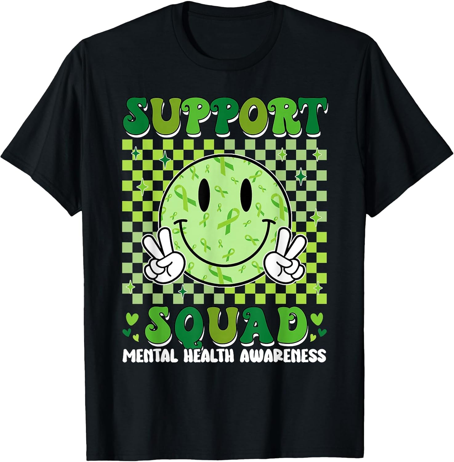 Motivational Support Squad Warrior Mental Health Awareness T-Shirt