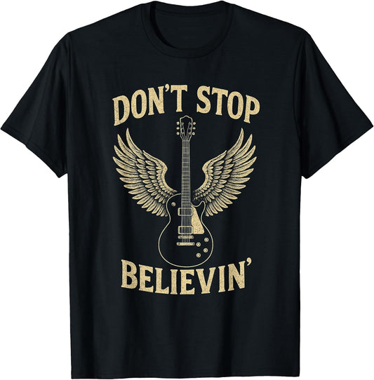 Don’t Stop Believing 80s 90s Classic Rock Graphic T-Shirt