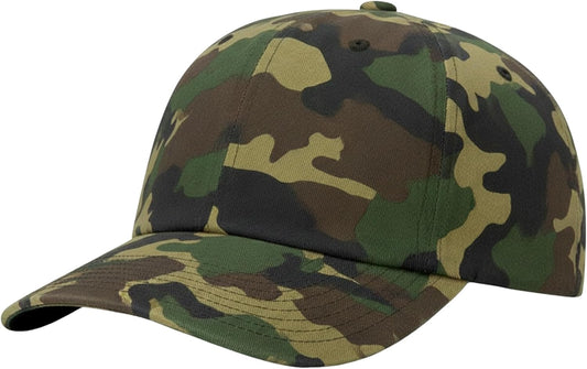 Mens Athletic Deep-Crown Baseball Cap 100% Soft Cotton Unstructured Dad Hat Outdoors Adjustable