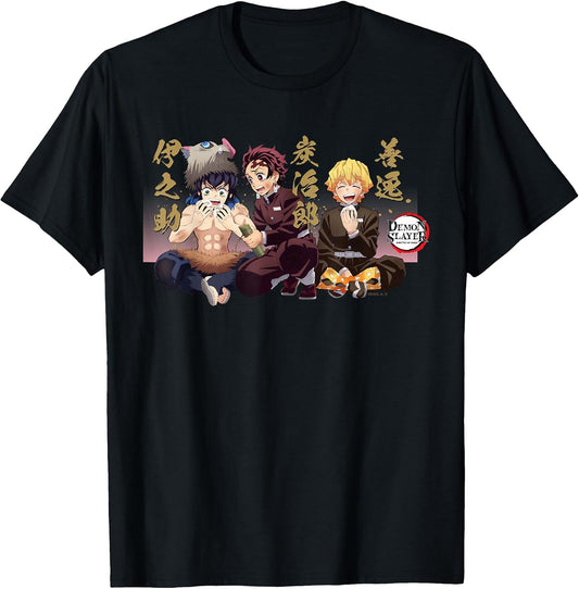 Kimetsu no Yaiba Inosuke Tanjiro Lunch Scene T-Shirt