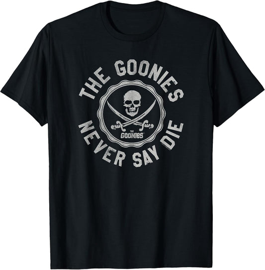 Never Say Die Varsity Seal Retro Movie T-Shirt