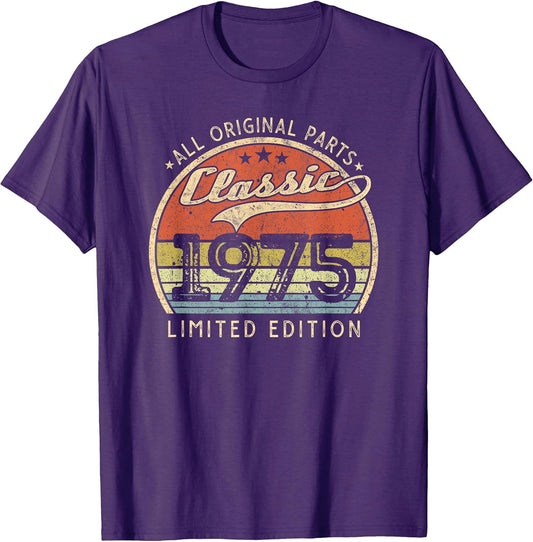 Classic 1975 Retro Bday Ideas Men Womens Him Her